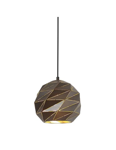 ITALUX Palermo Pendant E27 1x40W Anthracite PND-2424-1S-GR+GD