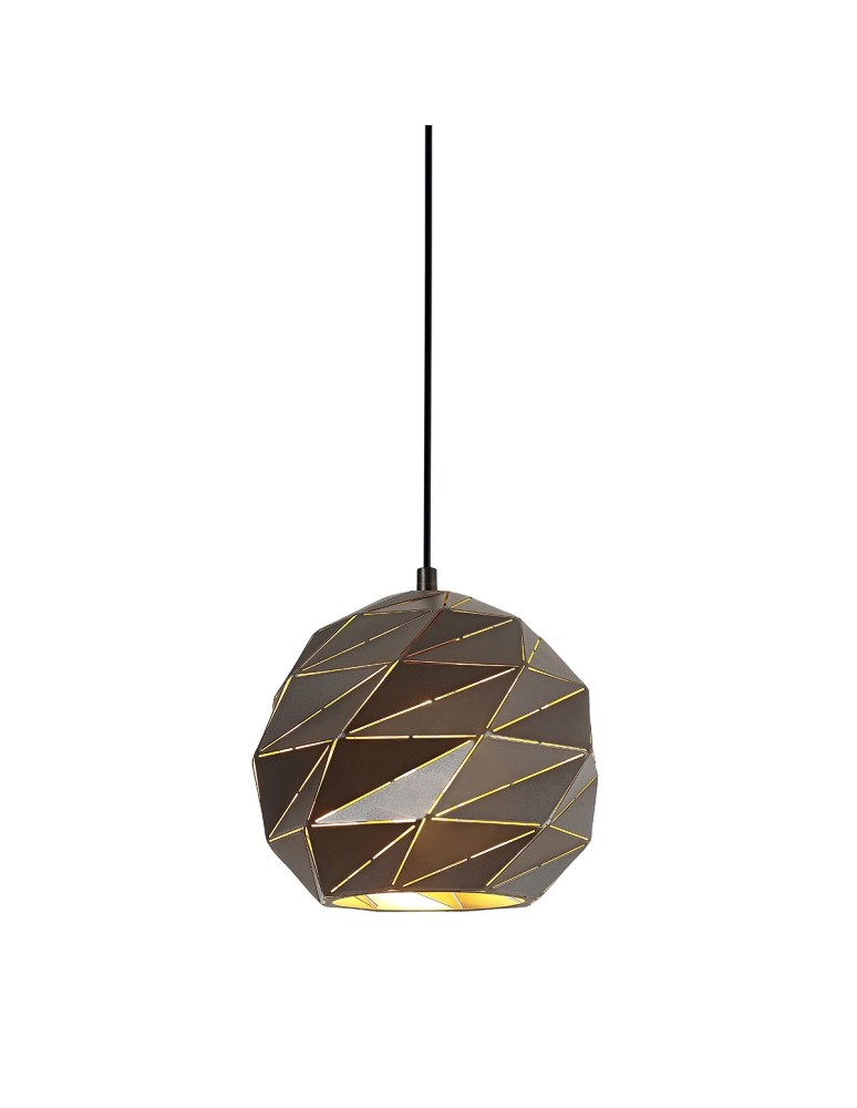 Pendant lamps - ITALUX Palermo Pendant E27 1x40W Anthracite PND-2424-1S-GR+GD - product kolory-swiatla.pl 1