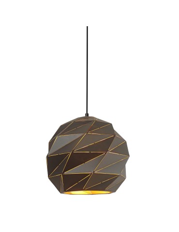 ITALUX Palermo Pendant E27 1x40W Anthracite PND-2424-1L-GR+GD