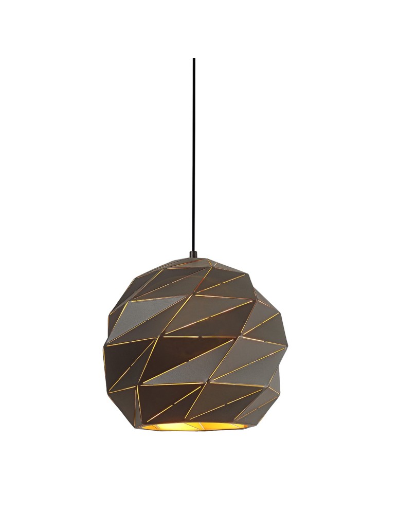 Pendant lamps - ITALUX Palermo Pendant E27 1x40W Anthracite PND-2424-1L-GR+GD - product kolory-swiatla.pl 1