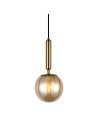 ITALUX Ravena Pendant E27 LED integrated 1x5W Brass/Amber PND-2324-1 BRO+AMB