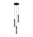 Pendant lamps - ITALUX Isidora Pendant GU10 3x25W Black/Grey/Chrome PND-14290-3-GR - product 1