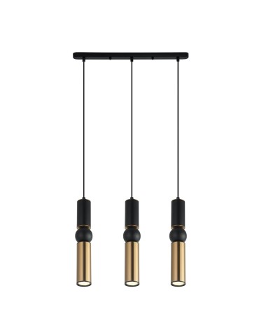 ITALUX Isidora Pendant GU10 3x25W Black/Brown PND-14290-3A-BK-BRO