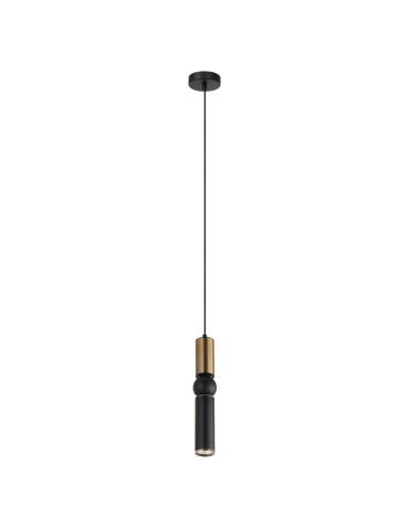 ITALUX Isidora Pendant GU10 1x25W Black/Brown PND-14290-1-BRO-BK