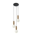 Pendant lamps spheres - ITALUX Aldeva Pendant E27 3x40W Brown PND-02340-3S-BRO - product 1