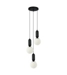 Pendant lamps spheres - ITALUX Aldeva Pendant E27 3x40W Black PND-02340-3S-BK - product 1