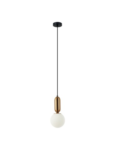 ITALUX Aldeva Pendant E27 1x40W Black/Brown PND-02340-1S-BRO
