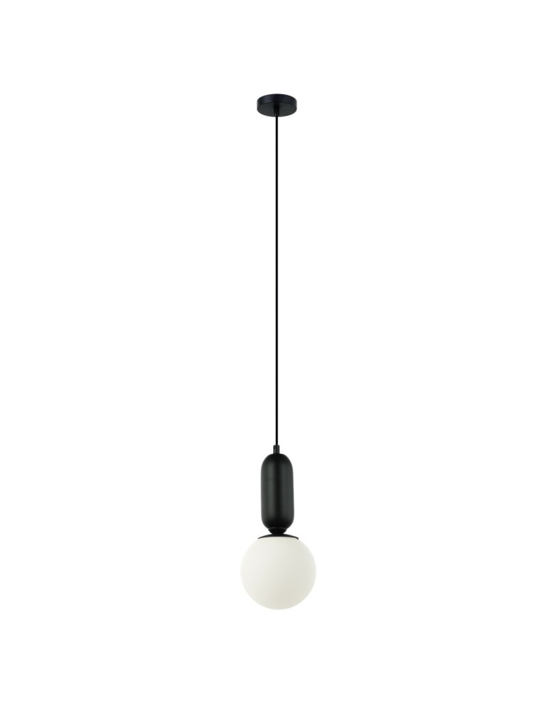 Pendant lamps spheres - ITALUX Aldeva Pendant E27 1x40W Black PND-02340-1S-BK - product kolory-swiatla.pl 1