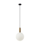 Pendant lamps spheres - ITALUX Aldeva Pendant E27 1x40W Brown PND-02340-1L-BRO - product 1