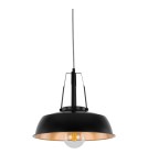 Loft pendant lamps - ITALUX Paloma Pendant E27 1x60W Black MDM-3619/1M BK+GD - product 1