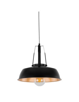 ITALUX Paloma Wisząca E27 1x60W Czarny MDM-3619/1M BK+GD