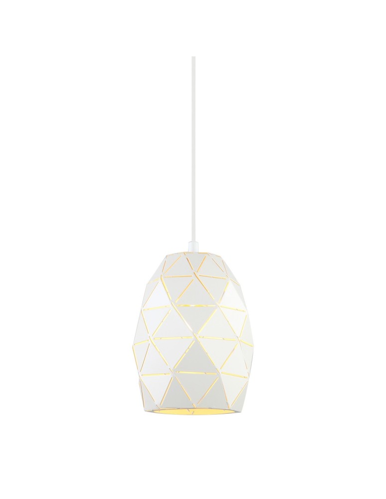 Pendant lamps - ITALUX Harley Pendant E27 1x40W White MDM-3480/1 W - product kolory-swiatla.pl 1