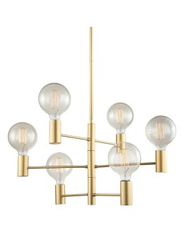 ITALUX Veva Wisząca E27 6x40W Złoty mat MDM3339/6 GD