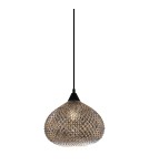 Pendant lamps - ITALUX Lorean Pendant E27 1x60W Chrome/Black MDM-3330/1 BK+SL - product 1