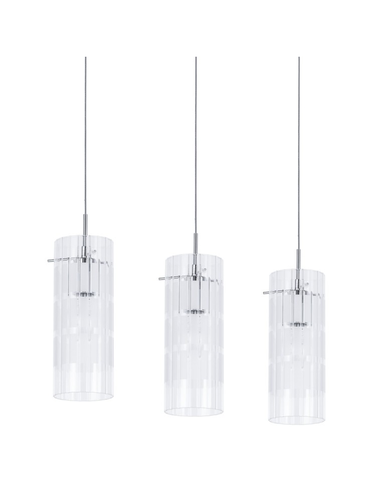 Pendant lamps - ITALUX Max Pendant E27 3x60W Chrome MDM1957-3 - product kolory-swiatla.pl 1