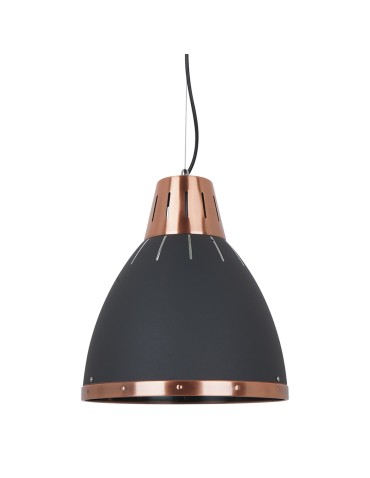 ITALUX Merton Pendant E27 1x60W Graphite/Red MD-HN8209 BK+RC