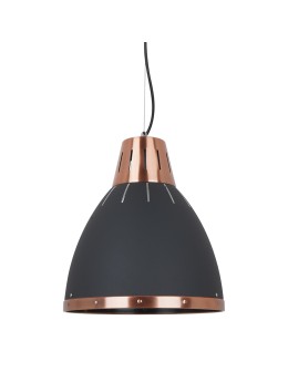 ITALUX Merton Pendant E27 1x60W Graphite/Red MD-HN8209 BK+RC