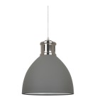 Pendant lamps - ITALUX Lola Pendant E27 1x60W Gray/Nickel MD-HN8100-GR+S.NICK - product 1