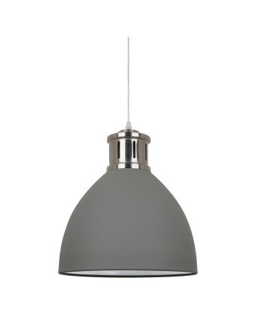 ITALUX Lola Pendant E27 1x60W Gray/Nickel MD-HN8100-GR+S.NICK