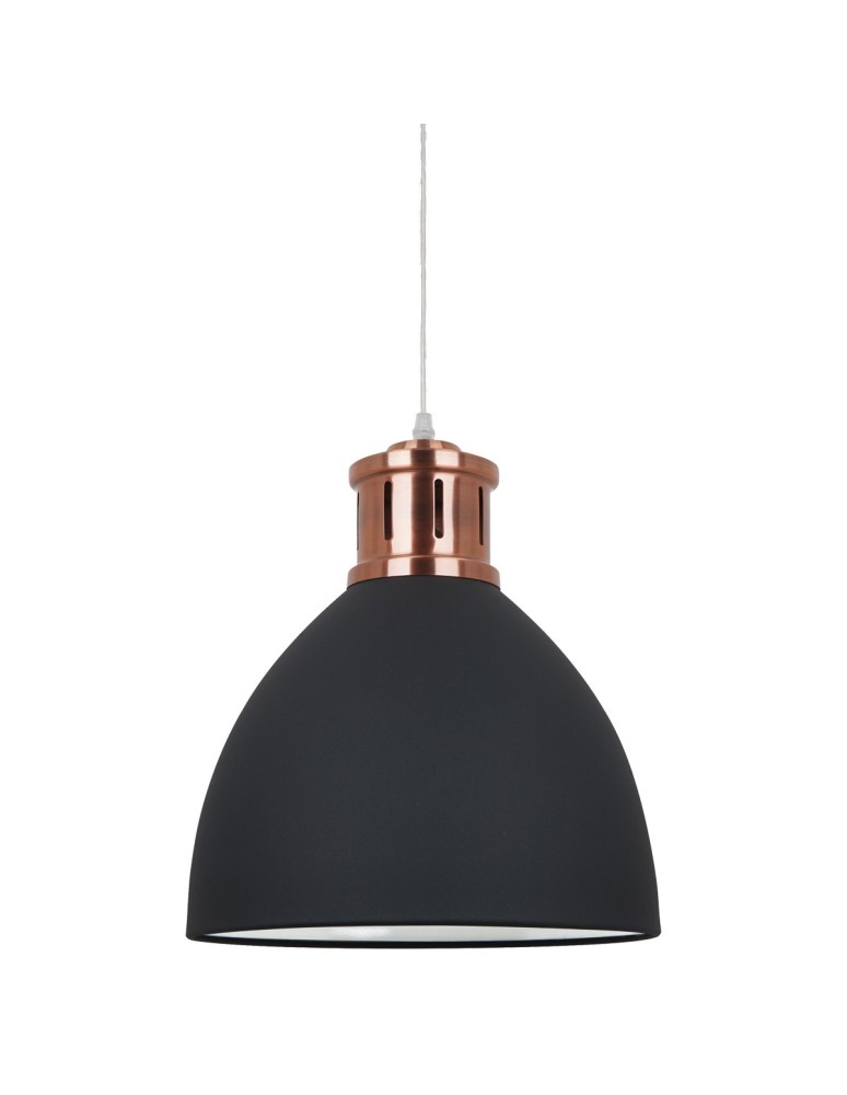 Pendant lamps - ITALUX Lola Pendant E27 1x60W Graphite/Red MD-HN8100-BK+RC - product kolory-swiatla.pl 1