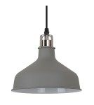 Pendant lamps - ITALUX Hooper Pendant E27 1x60W Gray/Nickel MD-HN8049M-GR+S.NICK - product 1