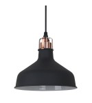 Pendant lamps - ITALUX Hooper Pendant E27 1x60W Black/Red MD-HN8049M-B+RC - product 1