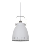 Pendant lamps - ITALUX Franklin Pendant E27 1x60W White/Nickel MD-HN8026M-WH+S.NICK - product 1