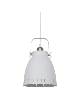 ITALUX Franklin Pendant E27 1x60W White/Nickel MD-HN8026M-WH+S.NICK