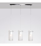 Pendant lamps - ITALUX Blend Pendant E27 3x60W Chrome MDF9489/3 - product 1