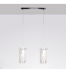 Pendant lamps - ITALUX Blend Pendant E27 2x60W Chrome MDF9489/2 - product 1
