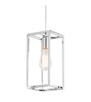 Loft pendant lamps - ITALUX Sigalo Pendant E27 1x60W Chrome MD-BR4366-D1 CH - product 1