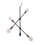Pendant lamps - ITALUX Edmond Pendant E27 4x60W Black/Gold MD-BR-262002-D4-G/B - product 1