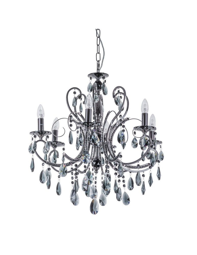 Chandelier chandeliers - ITALUX Barocco Black Chandelier E14 6x40W Black MD72709-6B - product kolory-swiatla.pl 1