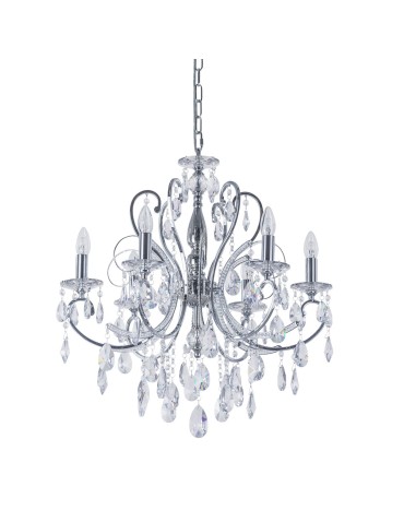 ITALUX Barocco Chrome Chandelier E14 6x40W Chrome MD72709-6A