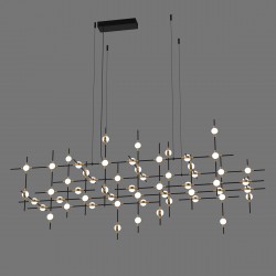 ITALUX Provenza Wisząca LED zintegrowany 132W 3000K Czarny/Złoty MD18001067-55A BG