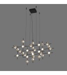 Designer pendant lamps - ITALUX Provenza LED Pendant Integrated 72W 3000K 4800lm Black/Gold MD18001067-30A BG. - product 1