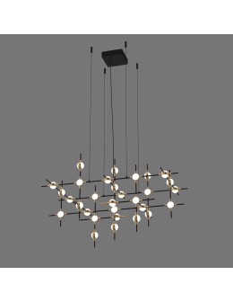 ITALUX Provenza LED Pendant Integrated 72W 3000K 4800lm Black/Gold MD18001067-30A BG.