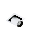 Flush-mounted lamps - pendants - ITALUX Mercanta Single 4000K Recessed ceiling LED integrated 12W 4000K 810lm White/Black GL7117-1/12W 4000K WH+BL - product 1