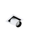 ITALUX Mercanta Single 4000K Wpuszczana sufitowa LED zintegrowany 12W 4000K 810lm Biały/Czarny GL7117-1/12W 4000K WH+BL
