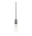 Pendant lamps bulbs - ITALUX Classo Pendant E27 1x60W Black DS-M-034 SHINY BLACK - product 1