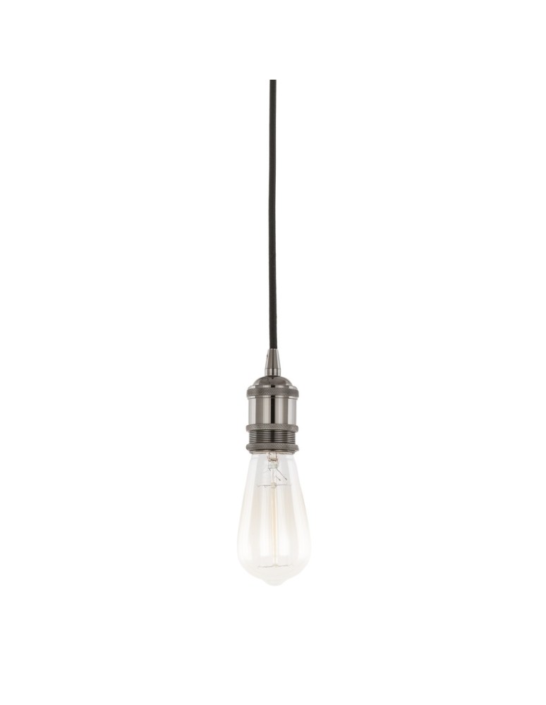 Pendant lamps bulbs - ITALUX Classo Pendant E27 1x60W Black DS-M-034 SHINY BLACK - product kolory-swiatla.pl 1