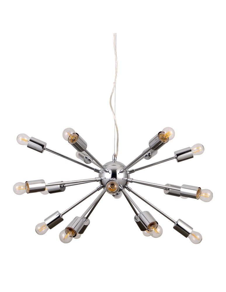 Loft pendant lamps - ITALUX Theo Pendant E27 18x40W Chrome AD20000-18A - product kolory-swiatla.pl 1