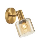Adjustable wall lamps - ITALUX Santia Wall lamp E27 1x40W Brass WL-65342-1 BRO+AMBER - product 1