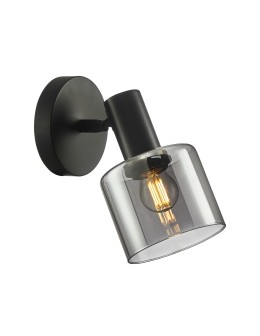 ITALUX Santia Wall lamp E27 1x40W Black WL-65342-1 BK+SG