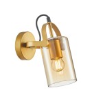 Loft wall lamps - industrial - ITALUX Nanesma Wall lamp E27 1x40W Gold WL-32453-1 GD+AMB - product 1