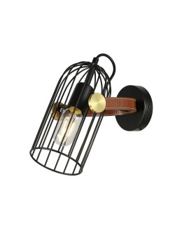 ITALUX Antoin Wall lamp E27 1x40W Black WL-2445-1-BK