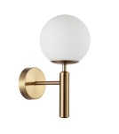 Modern Classic style wall lamps - ITALUX Ravena Wall lamp E27 1x10W Brass WL-2324-1 GD+OPA - product 1