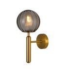 Modern wall lamps - ITALUX Ravena Wall lamp E27 LED integrated 1x5W Brass/Smoke WL-2324-1 BRO+SG - product 1