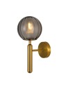 ITALUX Ravena Wall lamp E27 LED integrated 1x5W Brass/Smoke WL-2324-1 BRO+SG