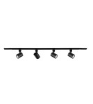 Ready-made rail kits - ITALUX Lumsi Stringers Set GU10 4x35W Black TRL-2071-4T-15-BL - product 1